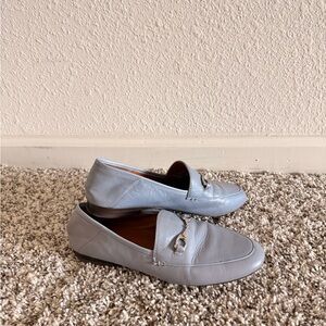 Coach Haley Blue Leather Loafers for Women